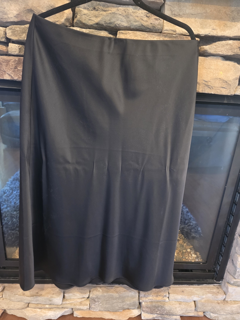 Dynamite Black Midi Skirt